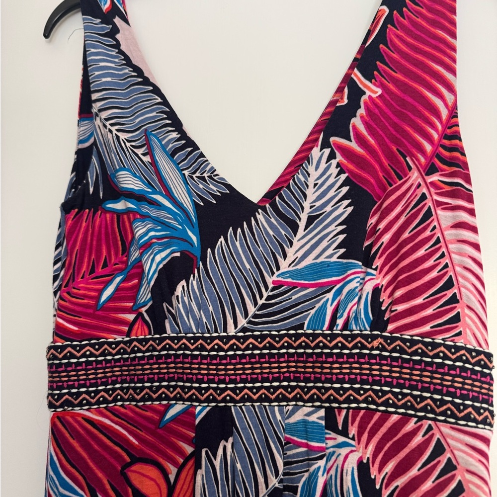 Monsoon Tropical Leaf Print Fabric